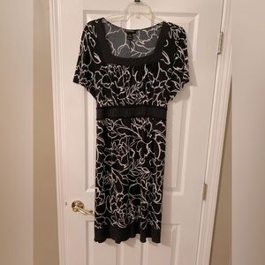 Lane Bryant  - black and ivory print dressy. Perfect for any occasion dress.